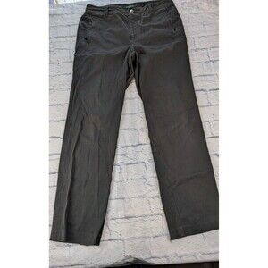 Lauren Ralph Lauren Pants Size 12 Gray Slacks Flat Front Zipper Pocket